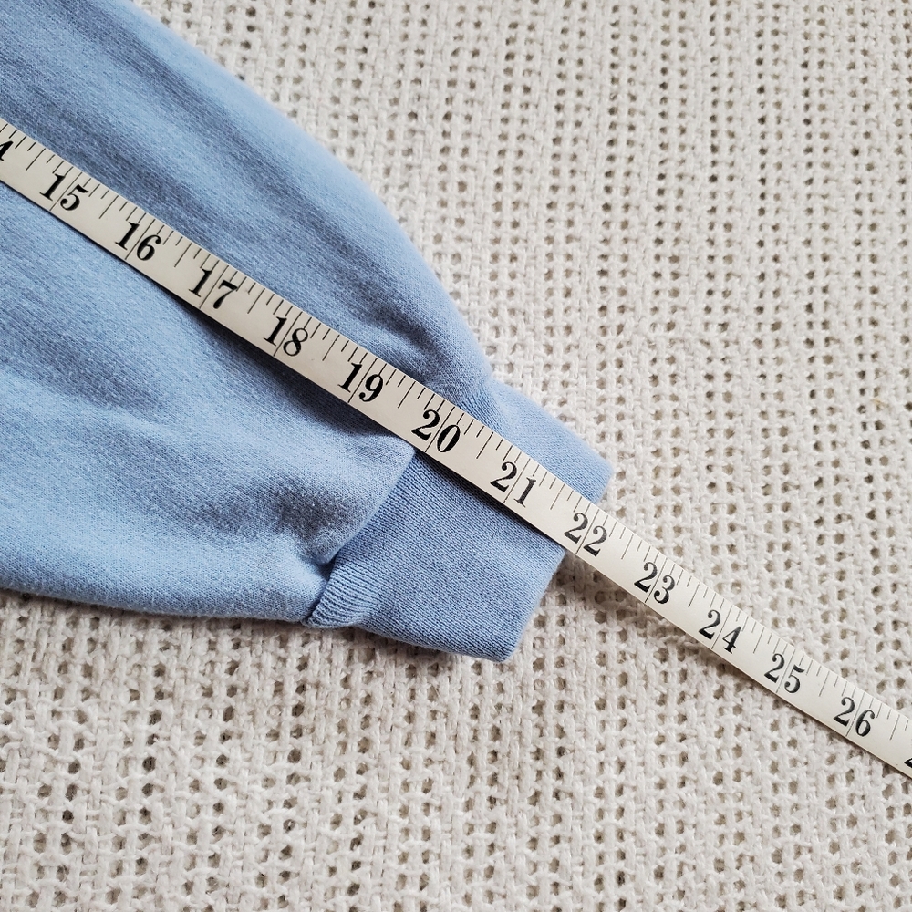 Vintage Jerzees Nublend Sweatshirt Blue Fall Leaves Birds Adult Size Medium - Picture 7 of 9